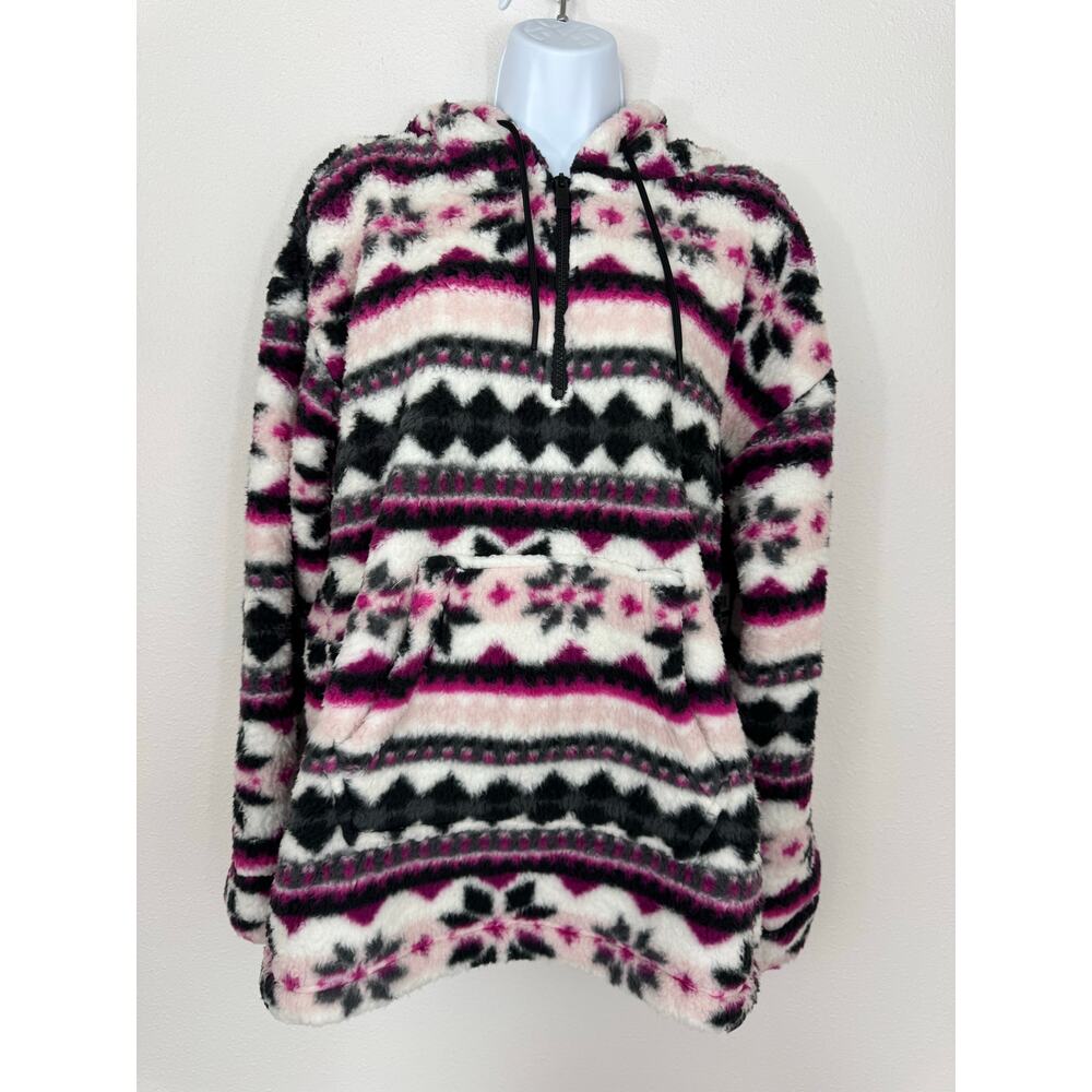 Marc New York Performance Fair Isle Fleece Hoodie NWT Size L